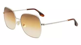 Victoria Beckham VB223S-708 Moteriški Akiniai nuo Saulės - Havana Acetato Rėmelis, Rudi Polikarbonato Lęšiai, 56mm