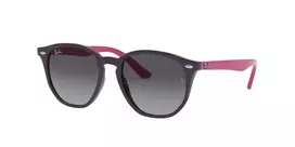 Ray-Ban RJ9070S70218G Vaikiški Akiniai Nuo Saulės, Skaidriai Pilki, Kvadratiniai, 46 mm