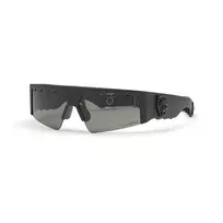 PHILIPP PLEIN SPORT SSP006V710U28 Vyriški stačiakampiai akiniai nuo saulės – juodas rėmelis, dūminiai pilki lęšiai – 71/12/130 mm