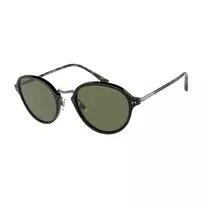 GIORGIO ARMANI Moteriški Akiniai Nuo Saulės AR8139-500131 Juodas Acetato Rėmas Kvadratinė Forma Pilki Lęšiai 51mm