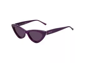 JIMMY CHOO ADDY-S-B3VUR Moteriški katės akies akiniai nuo saulės Havana Brown Gradient 52mm