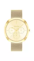 CALVIN KLEIN Moteriškas Laikrodis Minimal Extension 25200339 38.5 mm Sidabrinis Nerūdijančio Plieno Tinklelis