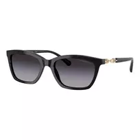 EMPORIO ARMANI Moteriški Akiniai Nuo Saulės EA4238F50178G - Juodas Acetato Rėmelis, Pilki Gradientiniai Stiklai 54mm