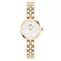 DANIEL WELLINGTON Petite Melrose Moteriškas Laikrodis 22mm Rožinio Aukso Tinklelio Apyrankė DW00100715