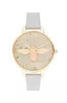 OLIVIA BURTON Moteriškas Laikrodis OB16GD37 34 mm Auksinis Nerūdijantis Plienas