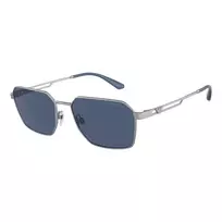EMPORIO ARMANI EA2140-304580 Akiniai Vyrams Matiniai Juodi Pilki Stačiakampiai