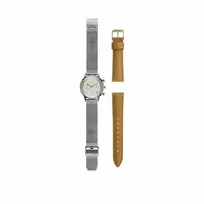 BREIL TW1825 Moteriškas laikrodis su kvarciniu mechanizmu 38mm sidabrinis nerūdijančio plieno Milano tinklelio apyrankė
