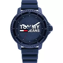 Tommy Hilfiger Vyriškas Laikrodis Decker 1792000 46 mm Mėlynas Ciferblatas Ruda Oda