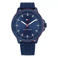 Tommy Hilfiger vyriškas 1792022 analoginis kvarcinis laikrodis 48mm nerūdijantis plienas mėlynas ciferblatas