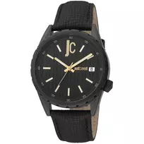 Vyriškas laikrodis Just Cavalli JC1G217L0045 42mm juodas ciferblatas odinis dirželis