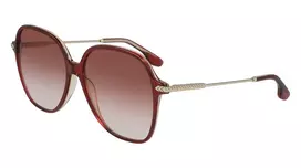 Victoria Beckham VB613S-607 Moteriški katės akies formos akiniai nuo saulės - Havana/Ruda gradientas 59mm