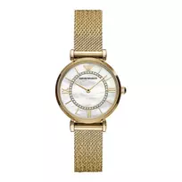ARMANI moteriškas laikrodis AR11321 32mm nerūdijantis plienas sidabrinis ciferblatas