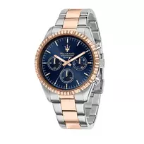 Maserati vyrų laikrodis Potenza Quartz Analog R8853100040 43mm juodas ciferblatas juoda oda