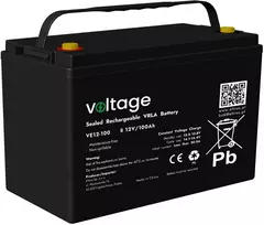 VOLTAGE AGM Battery 12V 100Ah VE12-100 (6-9 Years Life)