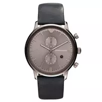 ARMANI AR0388 Vyriškas laikrodis iš nerūdijančio plieno su chronografu, 43 mm