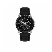 Trussardi Men's T-Evolution Chronograph Watch R2451153002 44mm Blue Dial Leather Strap