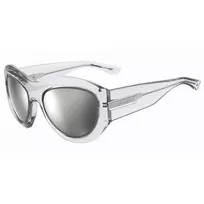 DSQUARED2 D2-0072-S-900 Vyriški kvadratiniai acetatiniai akiniai nuo saulės – juodas rėmelis, pilki lęšiai 59mm