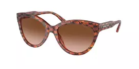 Michael Kors Moteriški Akiniai Nuo Saulės MK2158-34453B Tamsiai Vėžlio Kiauto Rudi Gradientiniai 55mm