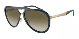 EMPORIO ARMANI EA2145-33598E Vyriški kvadratiniai akiniai nuo saulės matinė juoda tamsiai pilka 59mm