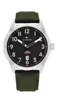 Tommy Hilfiger Damon vyriškas laikrodis 1710593 43mm mėlynas ciferblatas nerūdijantis plienas