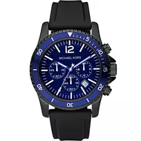 Michael Kronz MK8165 Vyrų Analoginis Kvarcinis Chronografas 46mm Juodas Silikonas