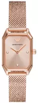 ARMANI moteriškas laikrodis AR11347 kvarcinis nerūdijančio plieno 24 mm perlų motinos atspalvio ciferblatas