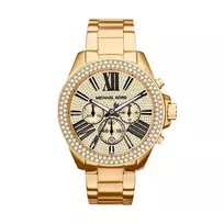 Michael Kors Bradshaw Women's Rose Gold-Tone Stainless Steel Chronograph Watch MK6095
