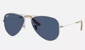 Ray-Ban Junior RJ9506S212805 Akiniai nuo saulės Skaidriai mėlyni veidrodiniai Vaikų Unisex 50/13/120 mm