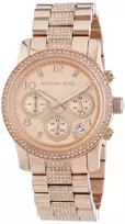 Michael Kors Parker Moteriškas Chronografo Laikrodis MK5827 38mm Rožinis Auksas Nerūdijantis Plienas