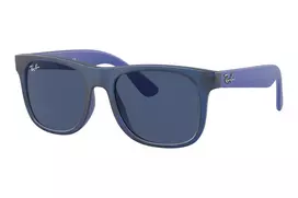 Ray-Ban Junior RJ9069S706080 Vaikiški Akiniai nuo Saulės Phantos Skaidri Mėlyna Pilka Klasikinė 48mm