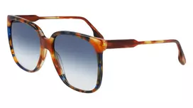 Victoria Beckham VB610SCB-212 Moteriški akiniai nuo saulės Havana acetatinis drugelio rėmelis rudi gradientiniai lęšiai 59mm