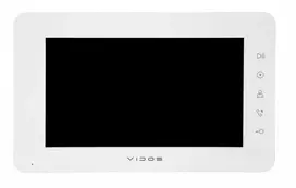 VIDOS X M12W 7 colių belaidis vaizdo domofono monitorius baltas