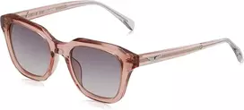 ZADIG & VOLTAIRE SZV364-5006A7 Unisex Stačiakampiai Akiniai nuo Saulės Juodas Acetato Rėmelis Pilki Polikarbonato Lęšiai 50/17/140 mm
