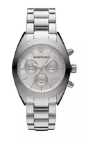 ARMANI AR5960 Moteriškas laikrodis su chronografu, rožinio aukso spalvos nerūdijančiu plienu, 38 mm