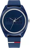 Tommy Hilfiger Vyriškas Laikrodis Damon Quartz 1791927 45mm Mėlynas Ciferblatas Nerūdijančio Plieno Tinklinė Apyrankė