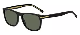 HUGO BOSS BLACK BOSS1626S807 Vyriški Akiniai Nuo Saulės Kvadratiniai Acetato Rėmeliai Juodi Pilki Lęšiai 55mm