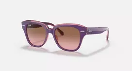 Ray-Ban Junior RB9186S711814 Akiniai - Kvadratinis Rėmelis, Tamsiai Mėlyni Lęšiai, 46mm