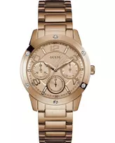 GUESS Women's W0778L3 Chelsea Quartz Analog Watch 40mm Rose Gold-tone Stainless Steel