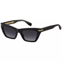 MARC JACOBS Moteriški MJ-1112-S-807 Akiniai nuo Saulės Kvadratiniai Juodi/Pilki 54mm