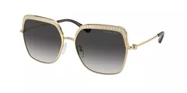 Michael Kors MK1141-10188G Moteriški Saulės Akiniai – Juodas Acetato Rėmelis, Pilki Gradientiniai Lęšiai, 57 mm