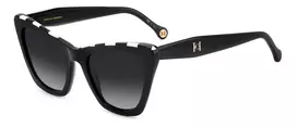 Carolina Herrera HER0129S80S Moteriški katės akies akiniai nuo saulės Havana rudi gradientiniai 55mm
