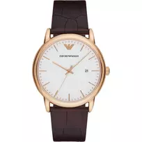 ARMANI AR2502 Vyrų Laikrodis 43mm Nerūdijančio Plieno Mėlynu Ciferblatu