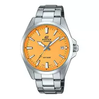 CASIO Edifice EFV100D-9AVUEF Vyriškas analoginis kvarcinis laikrodis 42mm nerūdijantis plienas juodas ciferblatas auksiniai akcentai