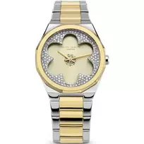 Daisy Dixon Women's DD168SGM Quartz Analogue Watch 36mm Rose Gold Grey Faux Leather