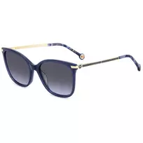 CAROLINA HERRERA HER0261GSPJP Moteriški akiniai nuo saulės - Havana Brown acetato rėmelis, rudi gradientiniai lęšiai, 55 mm
