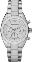 Armani AR5940 moteriškas chronografo laikrodis 42mm rožinis auksas nerūdijantis plienas