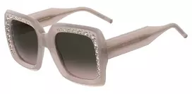 CAROLINA HERRERA HER0178SFWM Moteriški kvadratiniai akiniai nuo saulės - acetatinis rėmelis - polikarbonatiniai lęšiai - UV400 apsauga - 53/23/145 mm