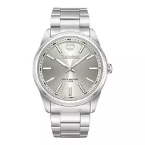 Timberland vyriškas analoginis kvarcinis laikrodis TDWGG0030001 45 mm nerūdijančio plieno korpusas, ruda odinė apyrankė