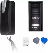 CYFRAL COSMO 1-Tenant Intercom Kit Black