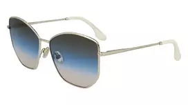 Victoria Beckham VB225S-734 Moteriški Oversized Kvadratiniai Akiniai nuo Saulės – Havana Acetato Rėmelis su Rudais Gradientiniais Lęšiais – 59mm
